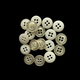 Round 4-Hole Buttons (Pack of 10) - Ivory